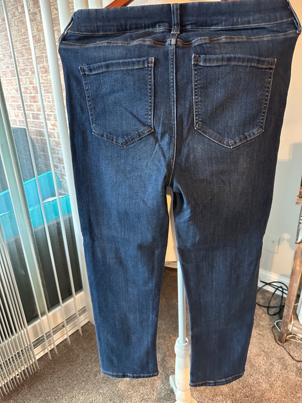 Dark Blue Women’s Stretch Jeans View 3